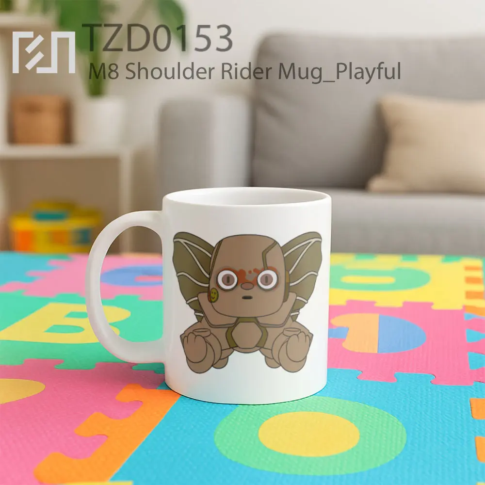 M8 Shoulder Rider Mug - All-side / Desain