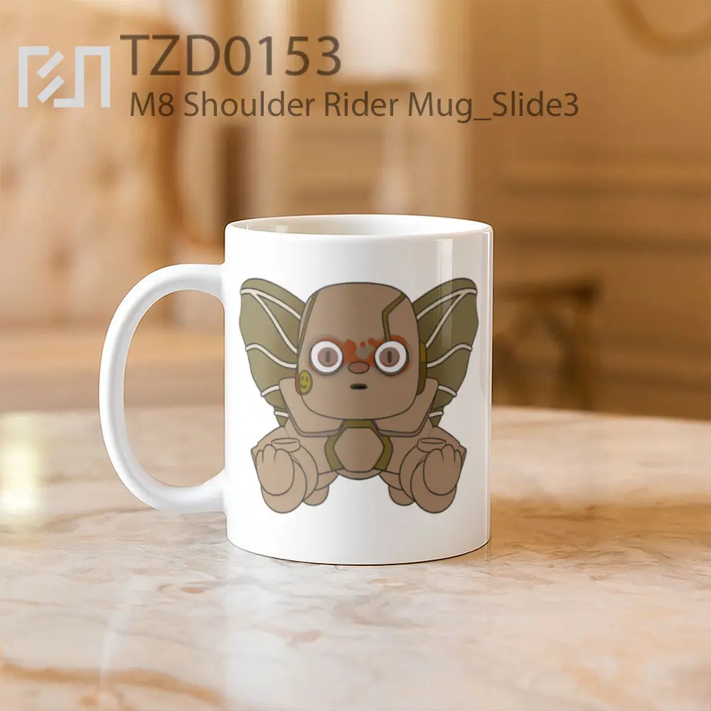 M8 Shoulder Rider Mug - All-side / Desain