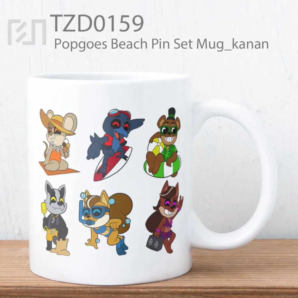 Popgoes Beach Pin Set Mug