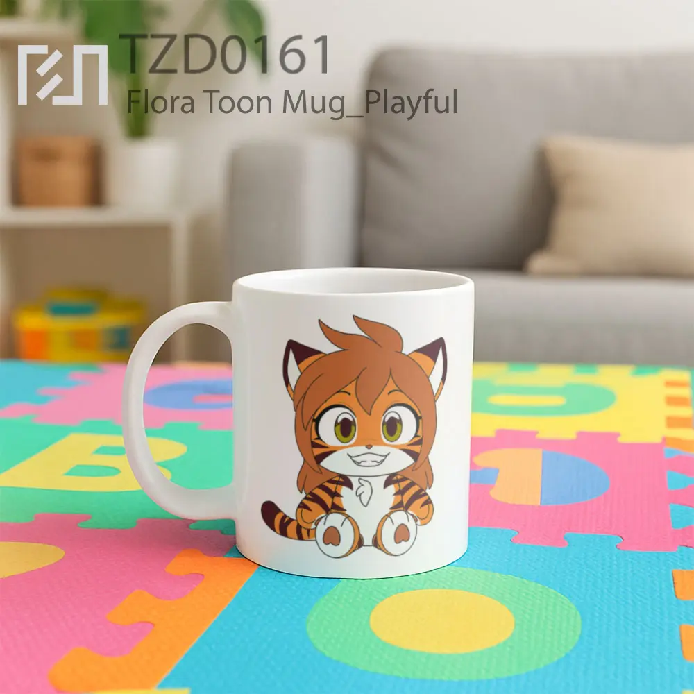 Flora Toon Mug - All-side / Desain
