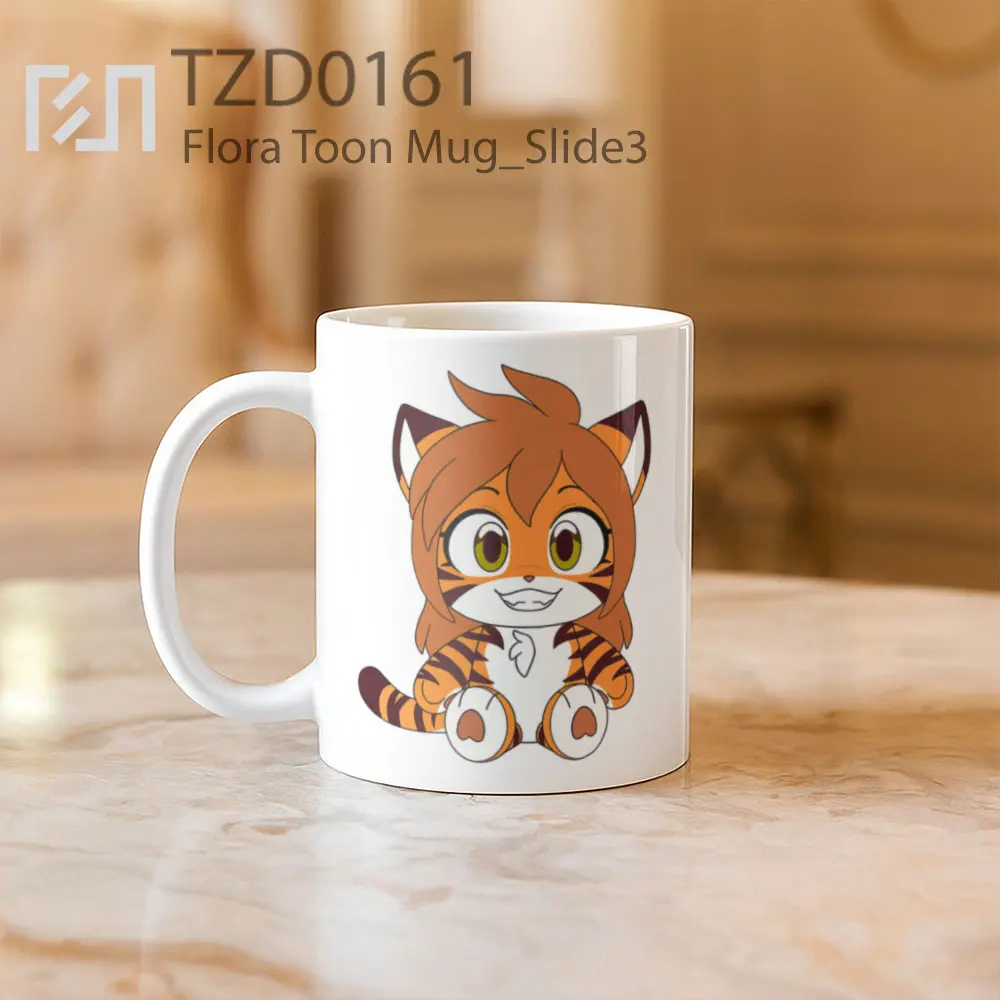 Flora Toon Mug - All-side / Desain