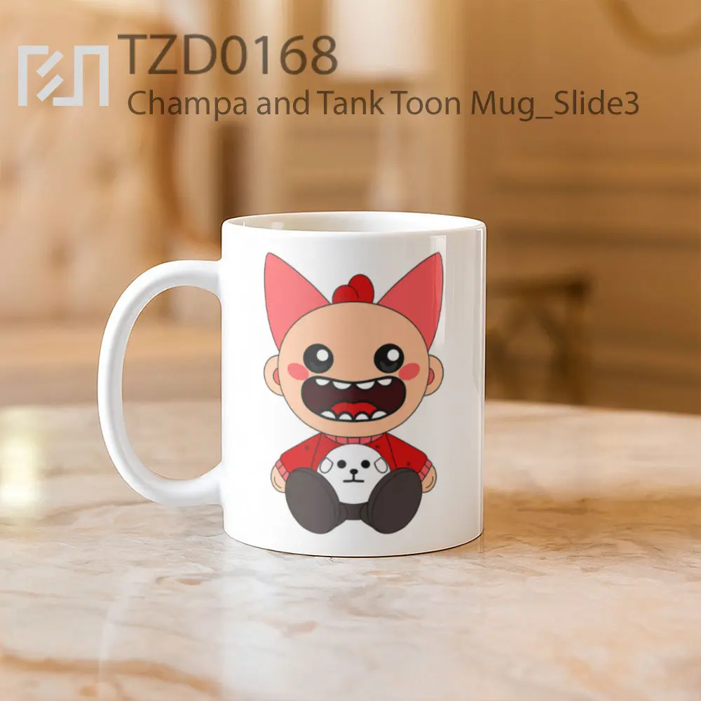 Champa and Tank Toon Mug - All-side / Desain