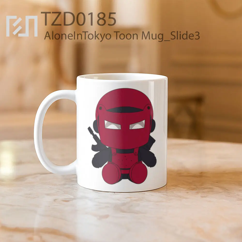 AloneInTokyo Toon Mug - All-side / Desain