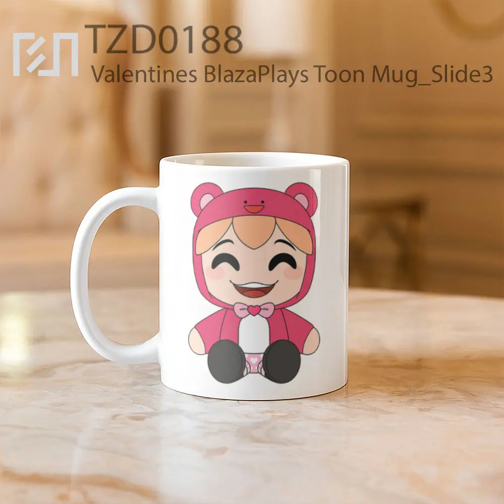 Valentines BlazaPlays Toon Mug - All-side / Desain