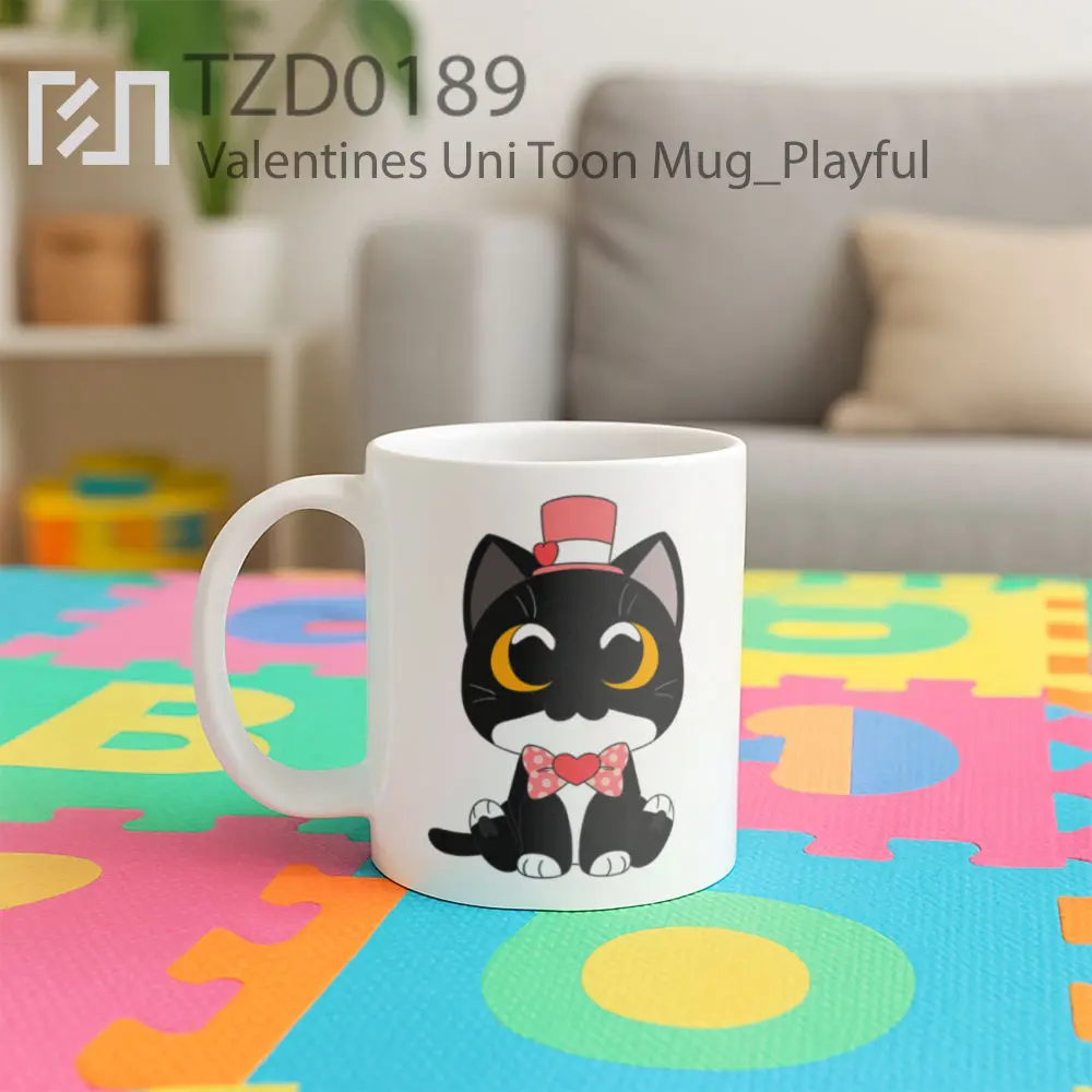 Valentines Uni Toon Mug - All-side / Desain