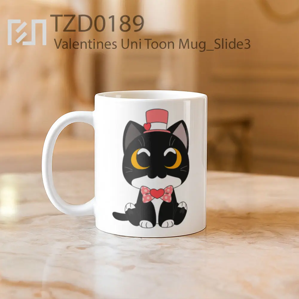 Valentines Uni Toon Mug - All-side / Desain
