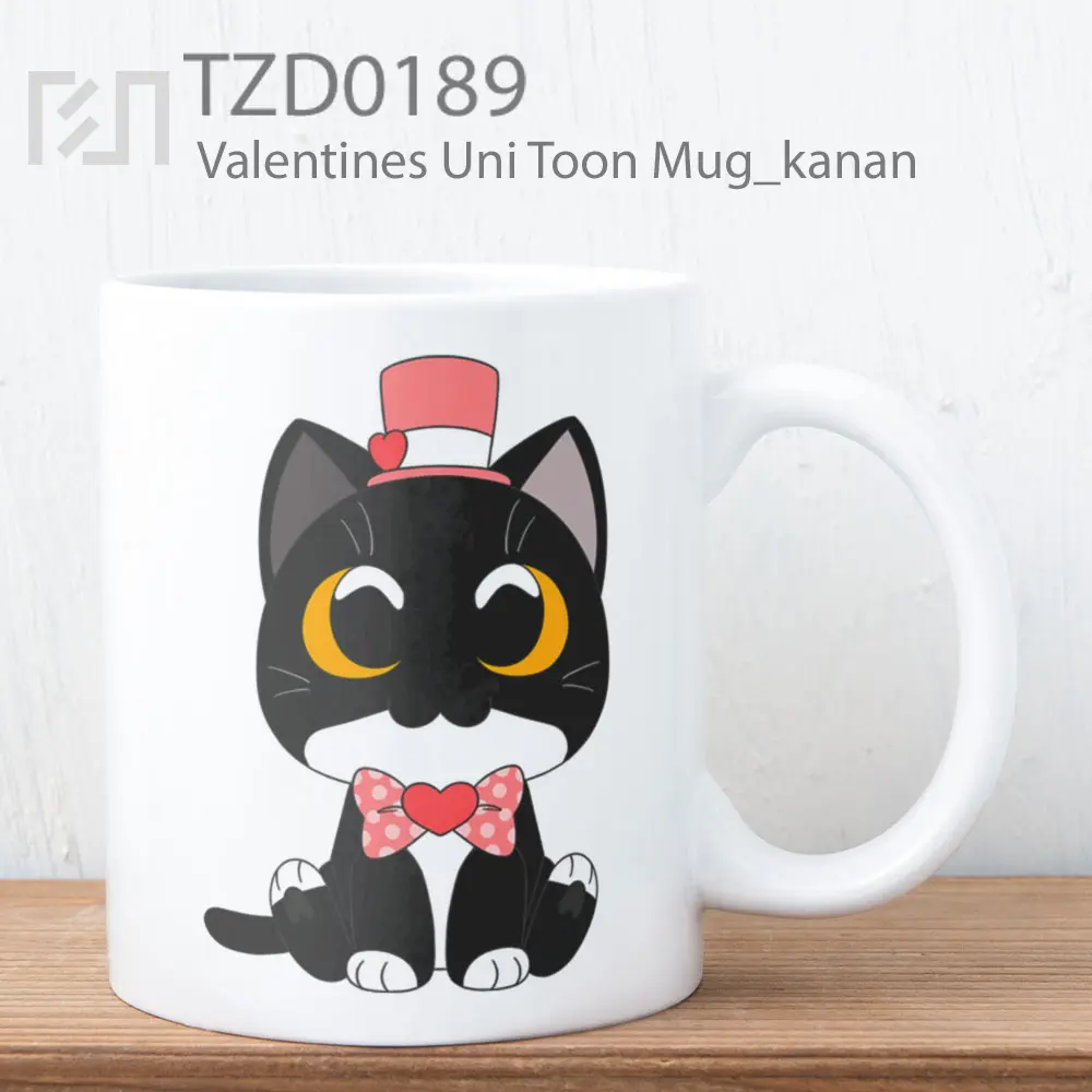 Valentines Uni Toon Mug