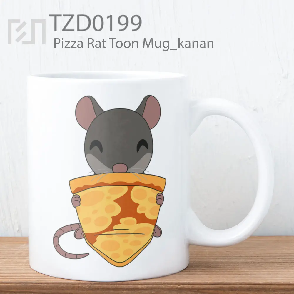 Pizza Rat Toon Mug