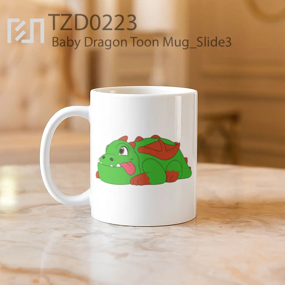 Baby Dragon Toon Mug - All-side / Desain