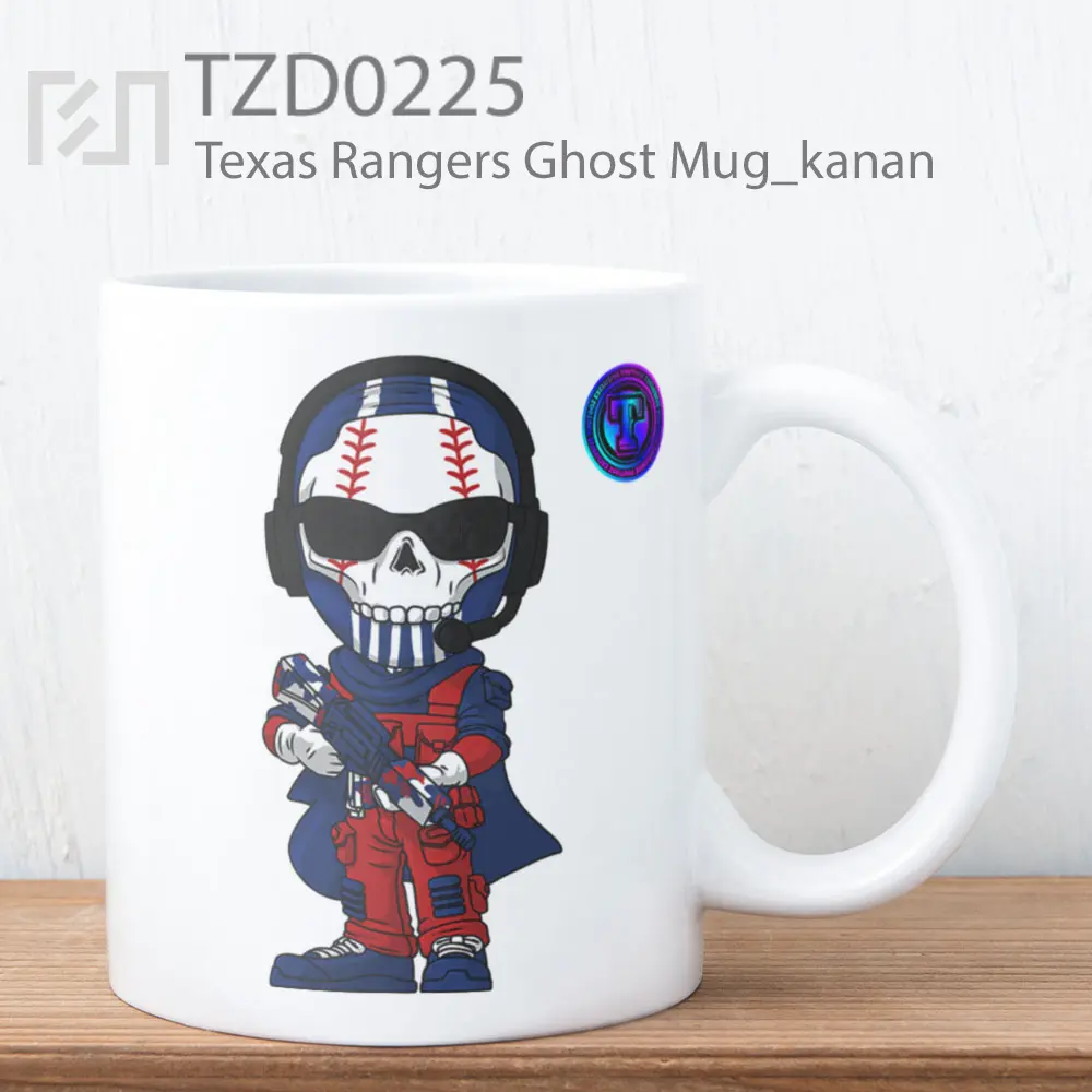 Texas Rangers Ghost Mug