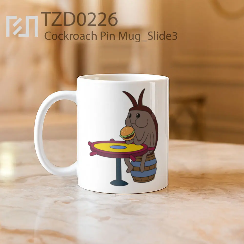 Cockroach Pin Mug - All-side / Desain