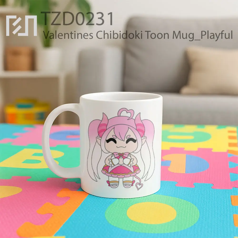 Valentines Chibidoki Toon Mug - All-side / Desain
