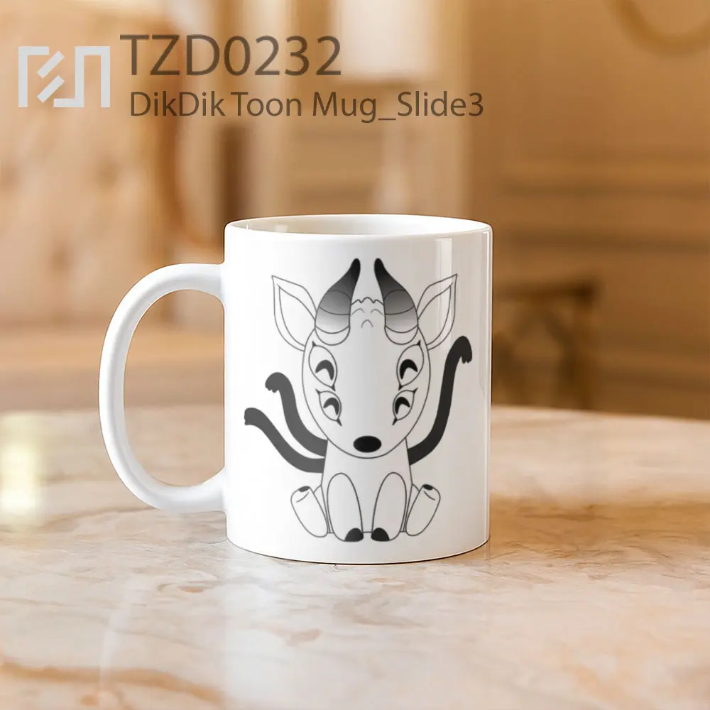 DikDik Toon Mug - All-side / Desain