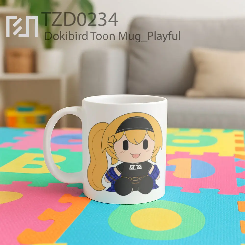 Dokibird Toon Mug - All-side / Desain