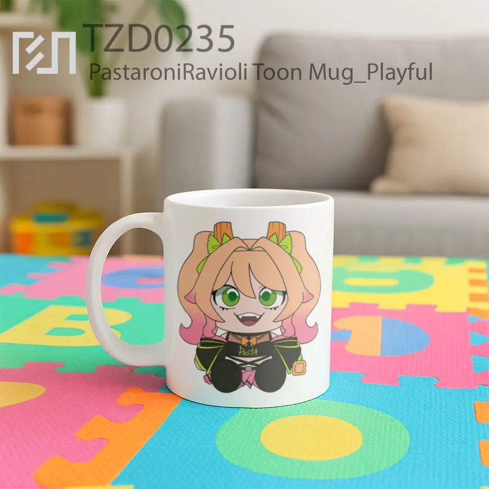 PastaroniRavioli Toon Mug - All-side / Desain