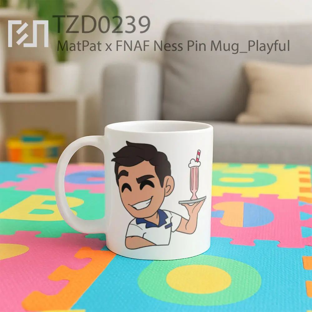 MatPat x FNAF Ness Pin Mug - All-side / Desain
