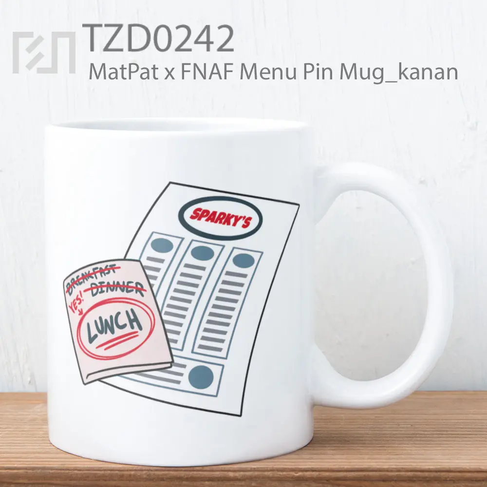 MatPat x FNAF Menu Pin Mug