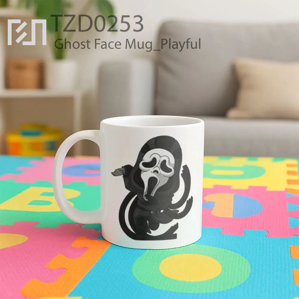 Ghost Face Mug - All-side / Desain