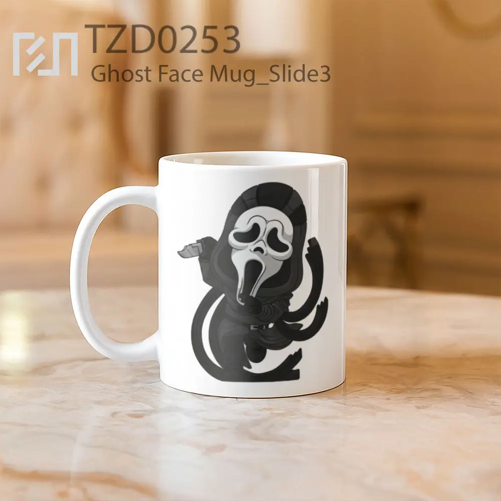 Ghost Face Mug - All-side / Desain