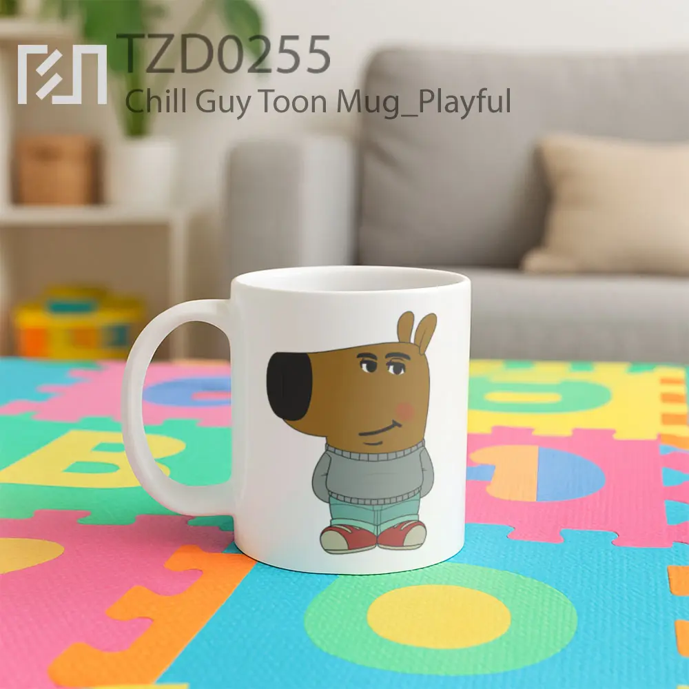 Chill Guy Toon Mug - All-side / Desain