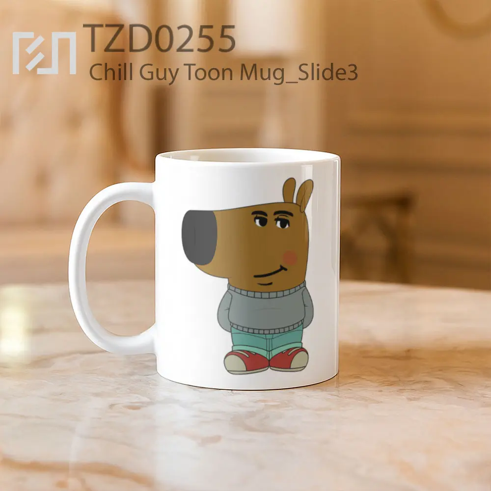 Chill Guy Toon Mug - All-side / Desain
