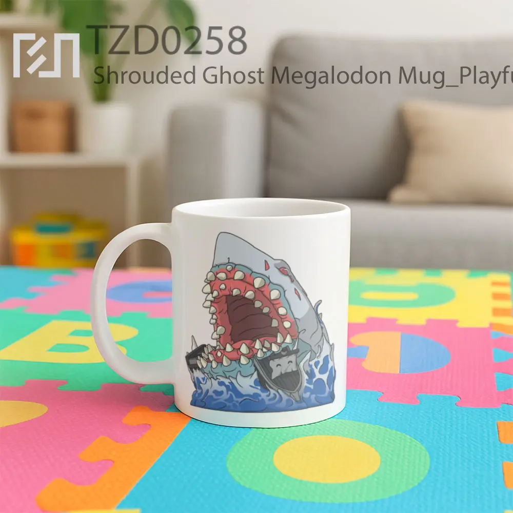 Shrouded Ghost Megalodon Mug - All-side / Desain