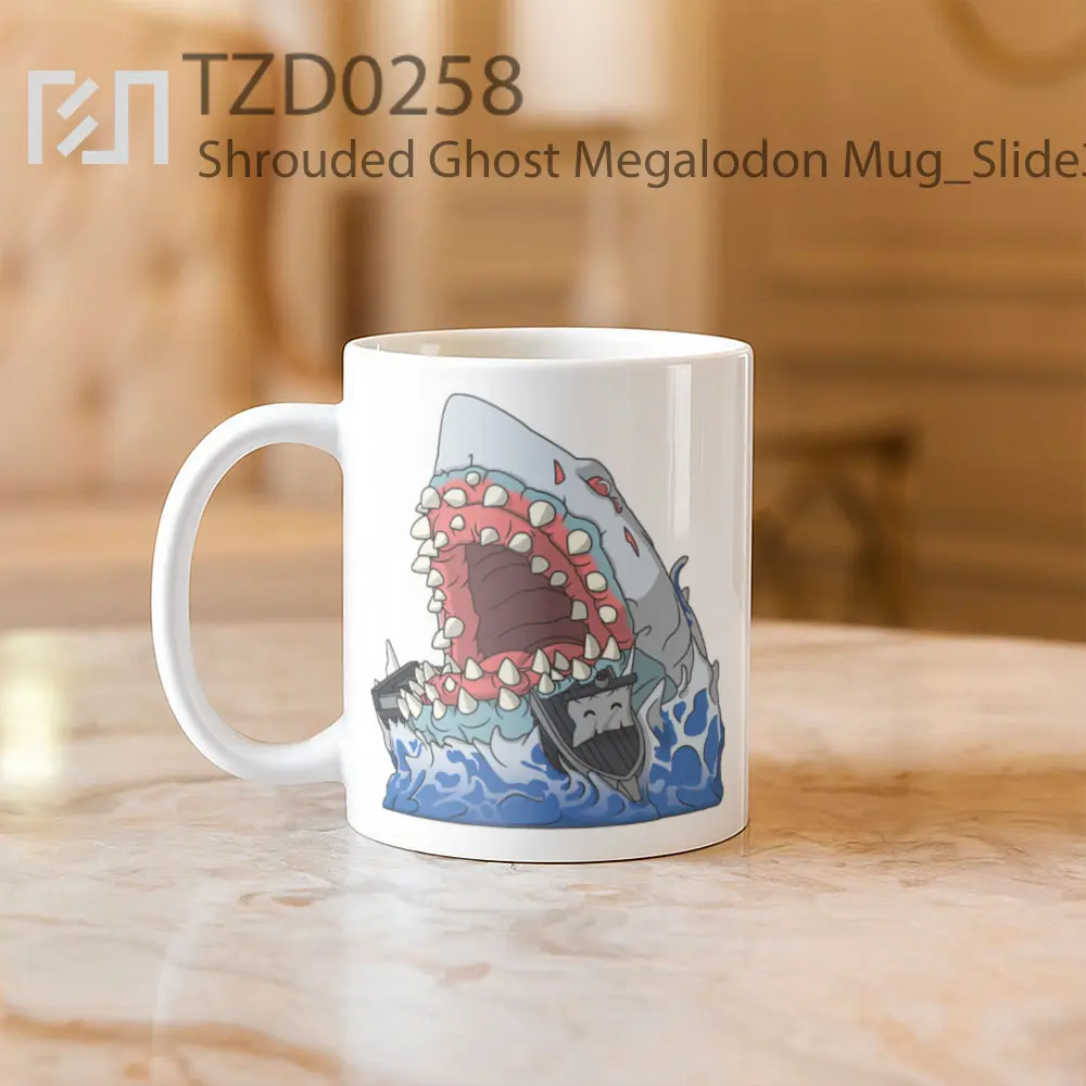 Shrouded Ghost Megalodon Mug - All-side / Desain