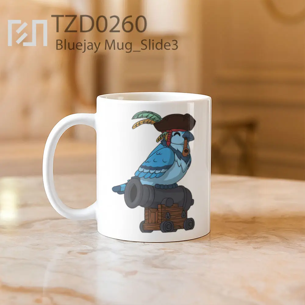 Bluejay Mug - All-side / Desain