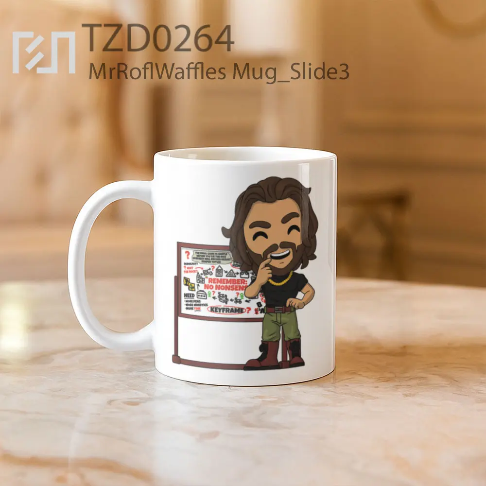 MrRoflWaffles Mug - All-side / Desain