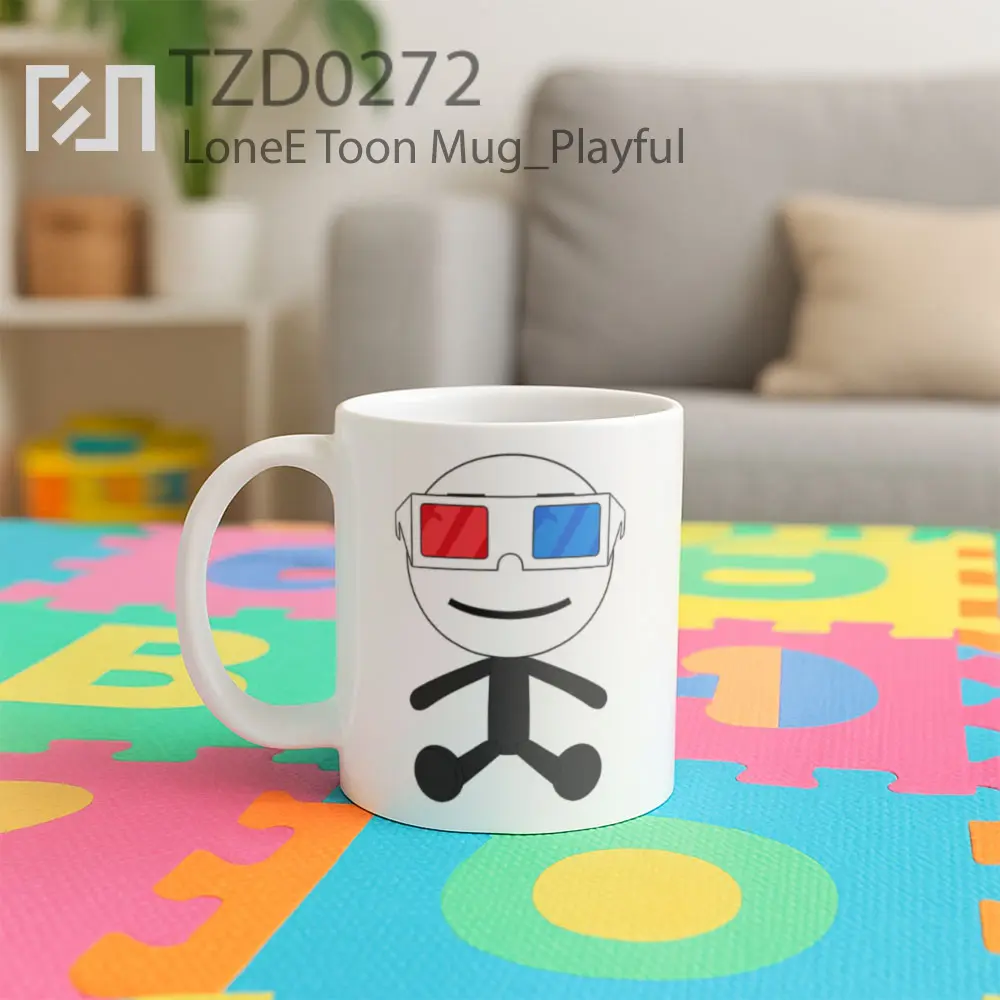 LoneE Toon Mug - All-side / Desain