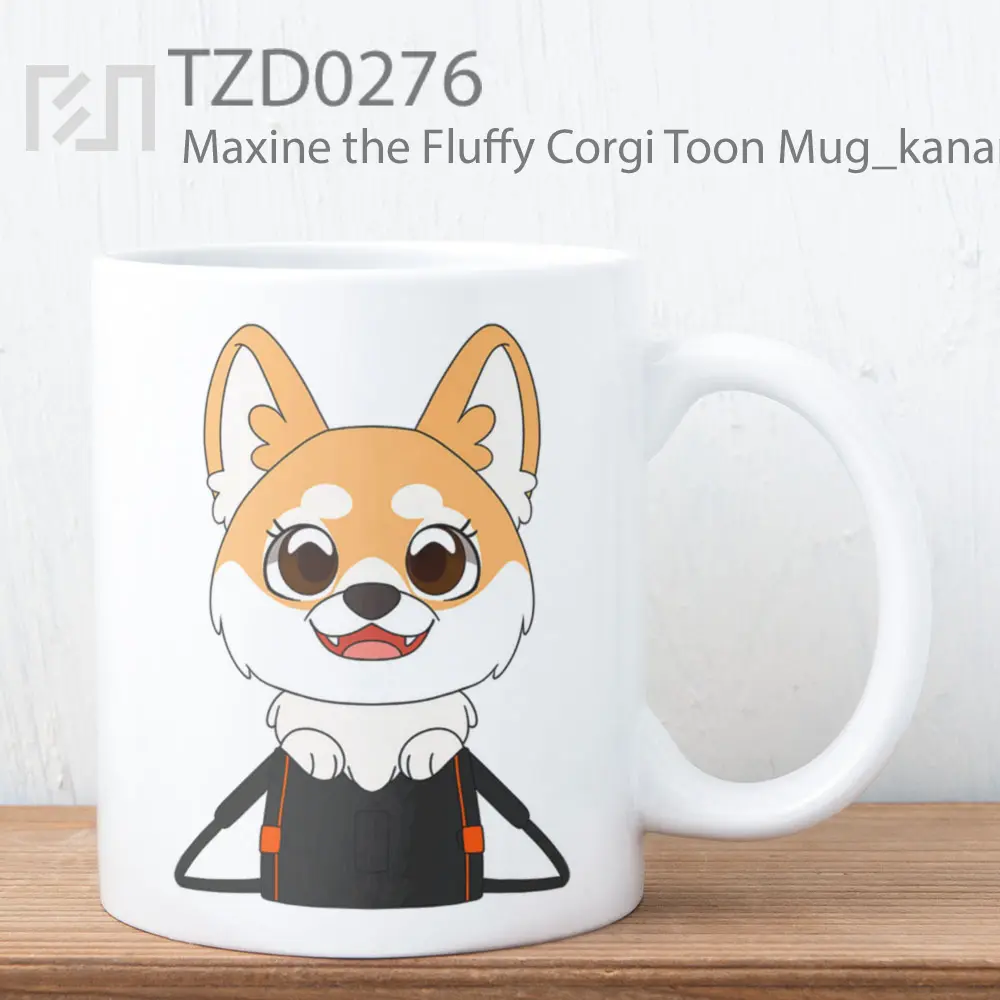 Maxine the Fluffy Corgi Toon Mug