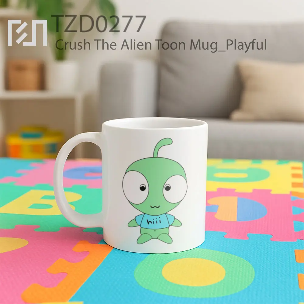 Crush The Alien Toon Mug - All-side / Desain