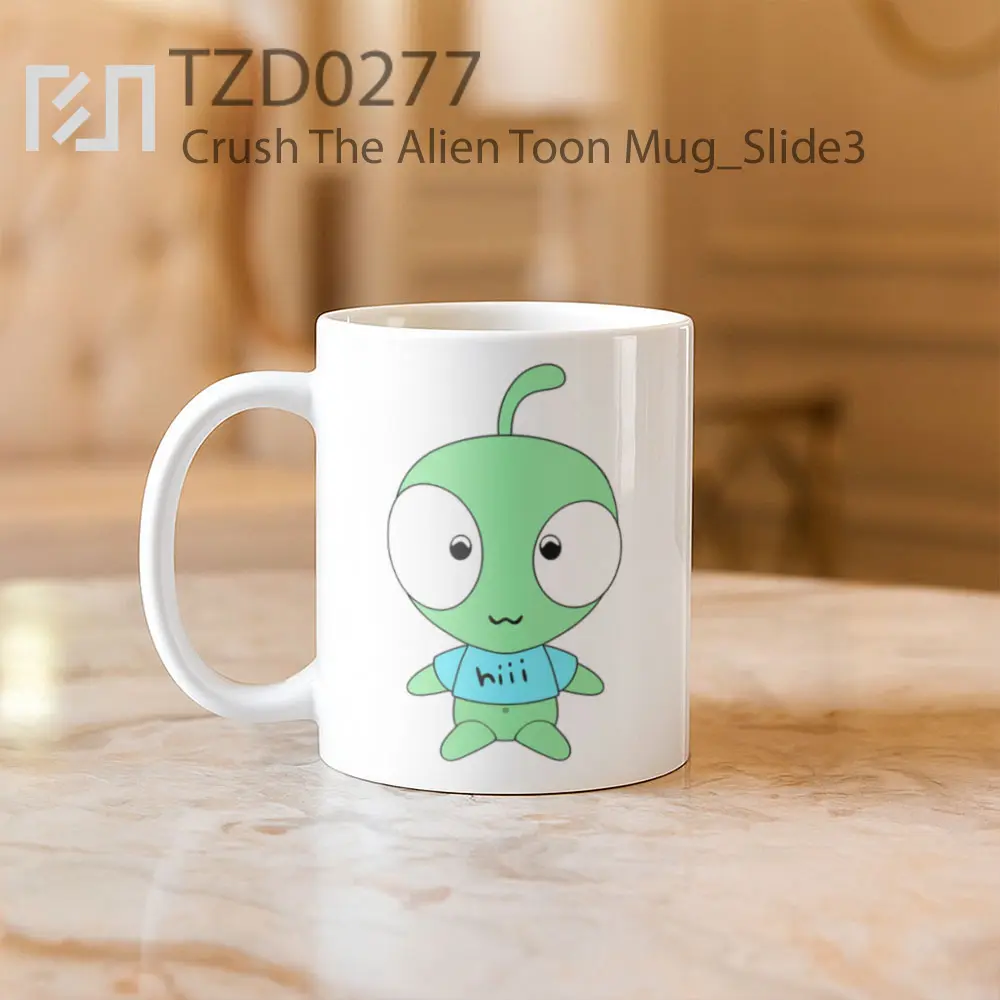 Crush The Alien Toon Mug - All-side / Desain