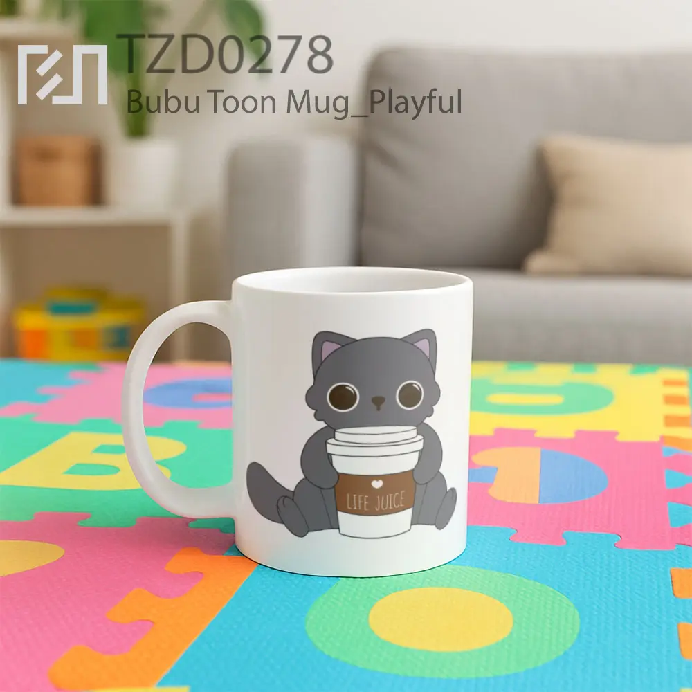 Bubu Toon Mug - All-side / Desain