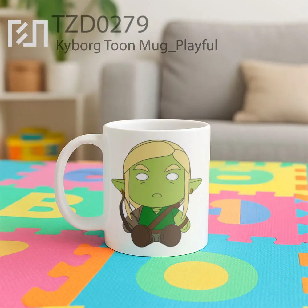 Kyborg Toon Mug - All-side / Desain