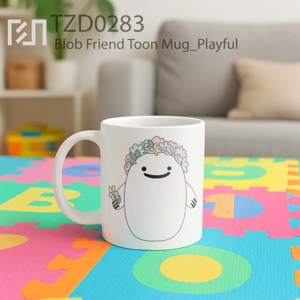 Blob Friend Toon Mug - All-side / Desain
