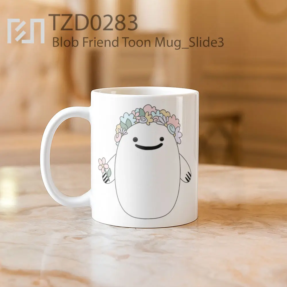 Blob Friend Toon Mug - All-side / Desain