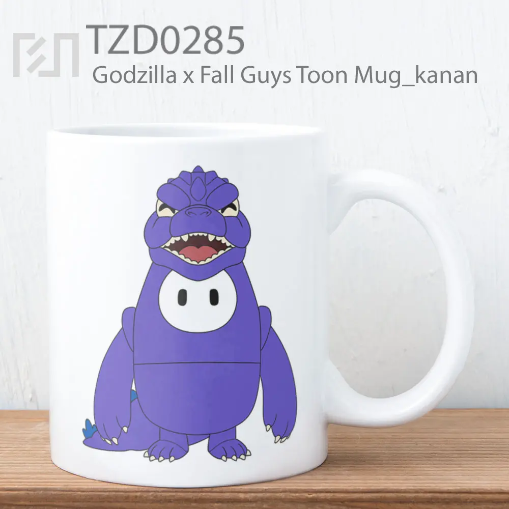 Godzilla x Fall Guys Toon Mug