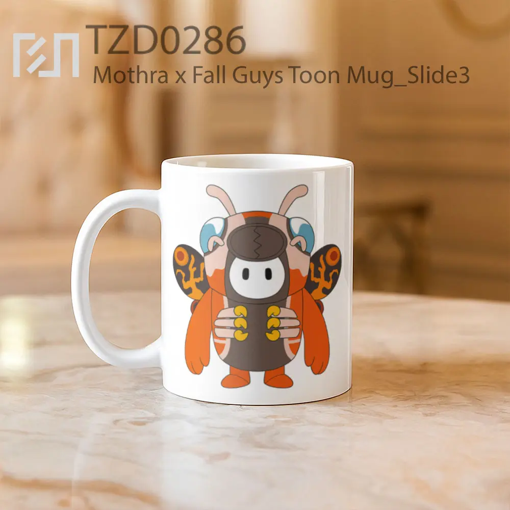 Mothra x Fall Guys Toon Mug - All-side / Desain