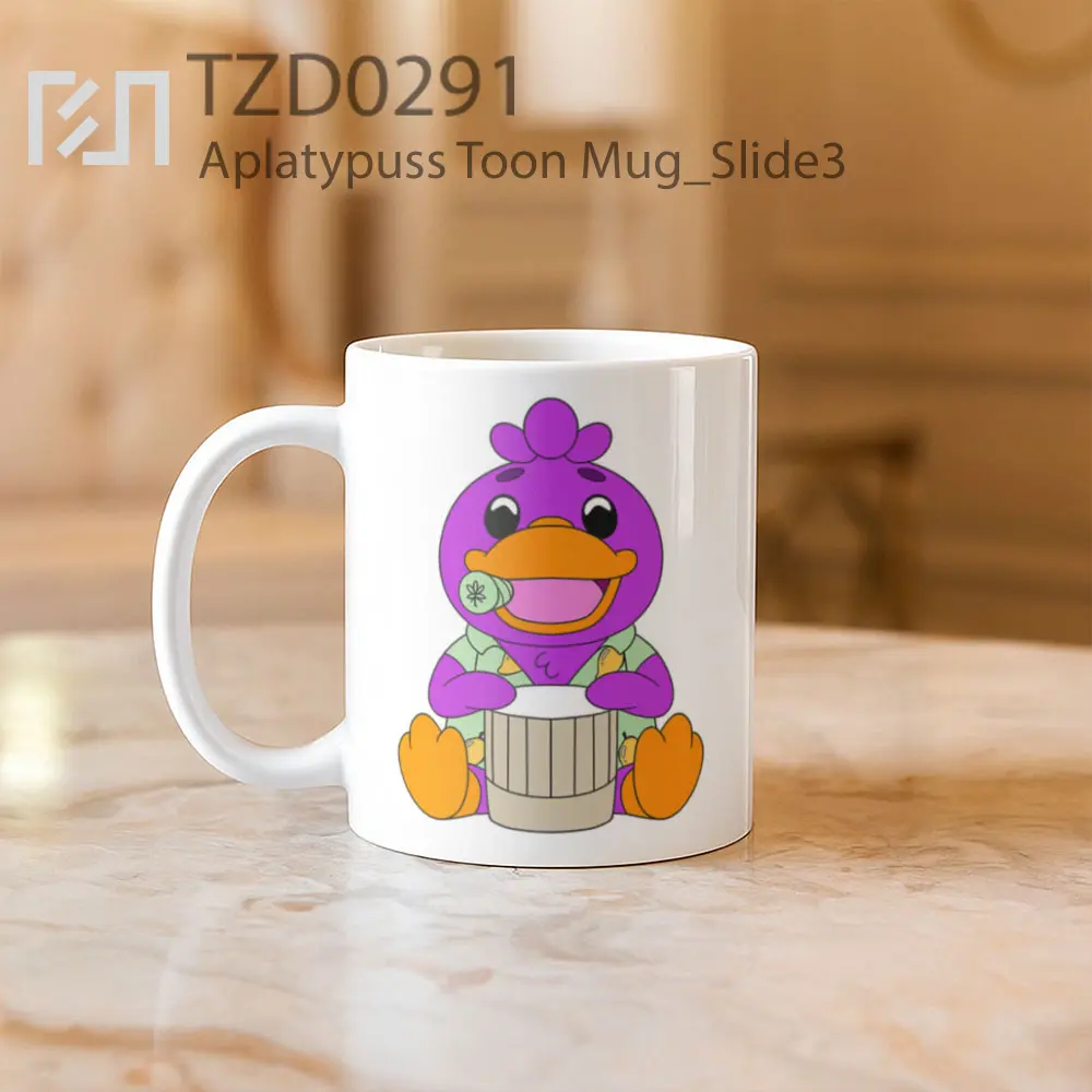 Aplatypuss Toon Mug - All-side / Desain