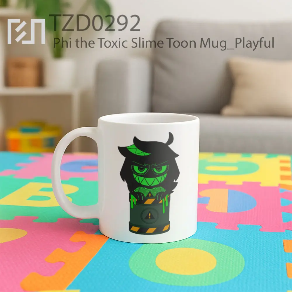 Phi the Toxic Slime Toon Mug - All-side / Desain