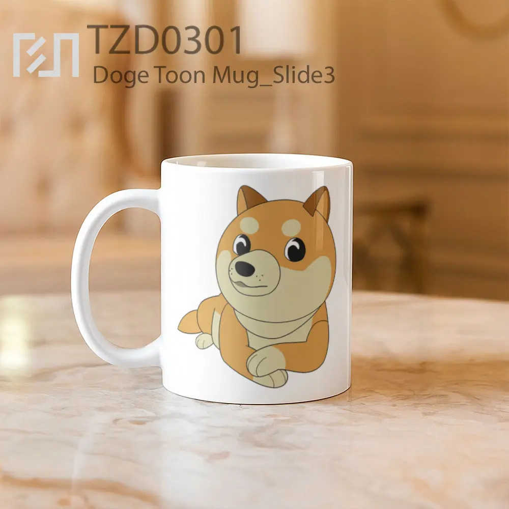 Doge Toon Mug - All-side / Desain
