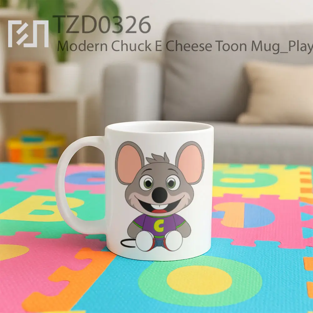 Modern Chuck E Cheese Toon Mug - All-side / Desain