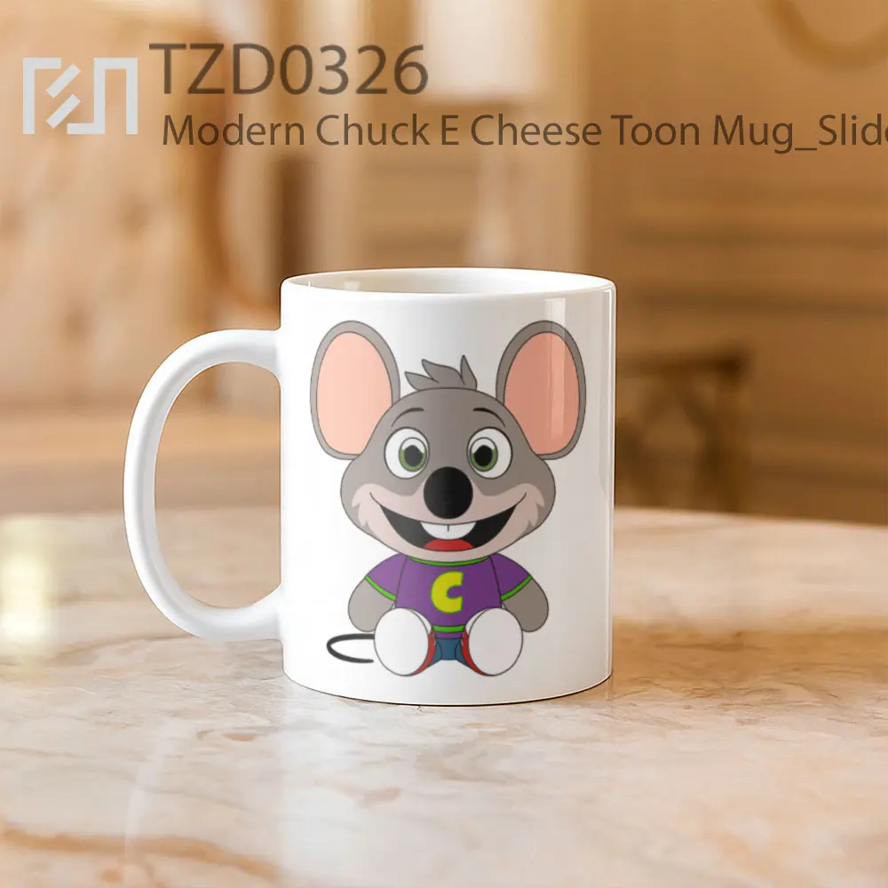 Modern Chuck E Cheese Toon Mug - All-side / Desain