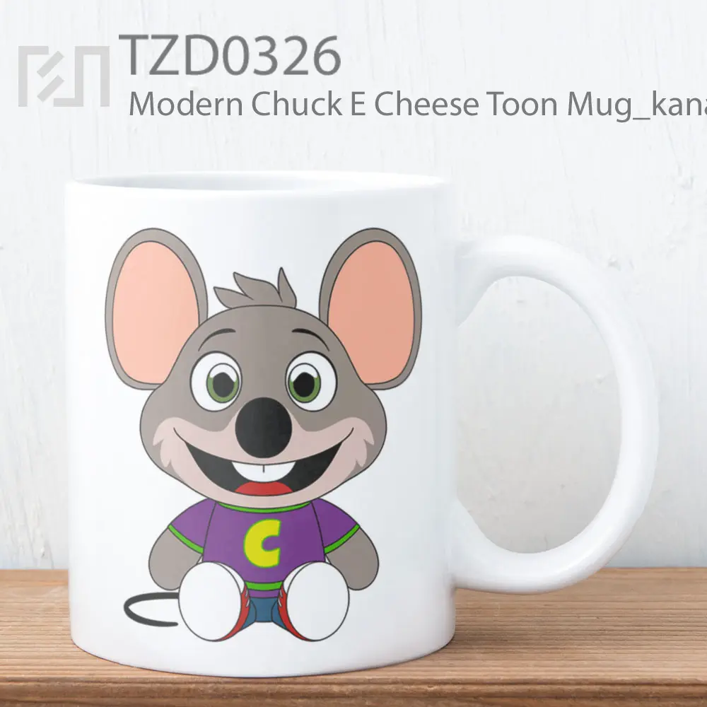 Modern Chuck E Cheese Toon Mug