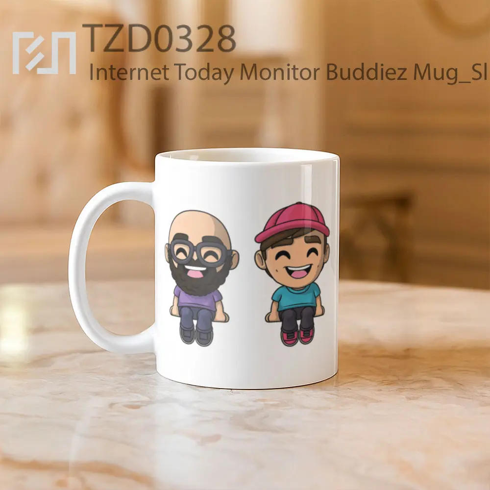 Internet Today Monitor Buddiez Mug - All-side / Desain
