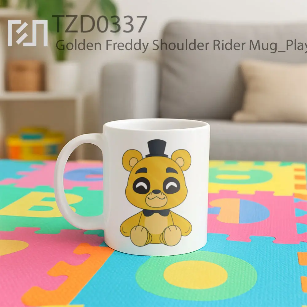Golden Freddy Shoulder Rider Mug - All-side / Desain