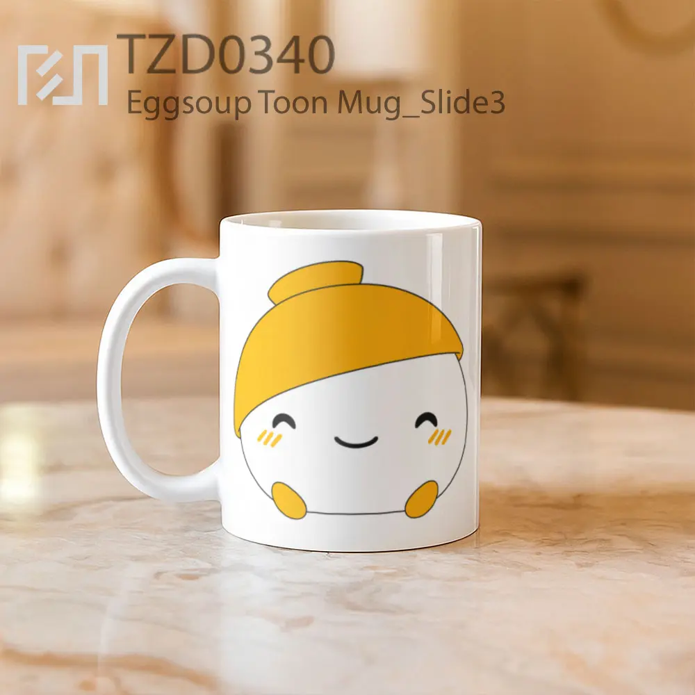 Eggsoup Toon Mug - All-side / Desain