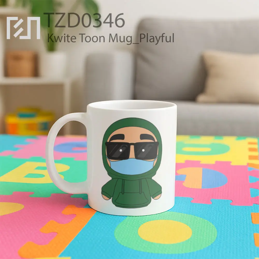 Kwite Toon Mug - All-side / Desain