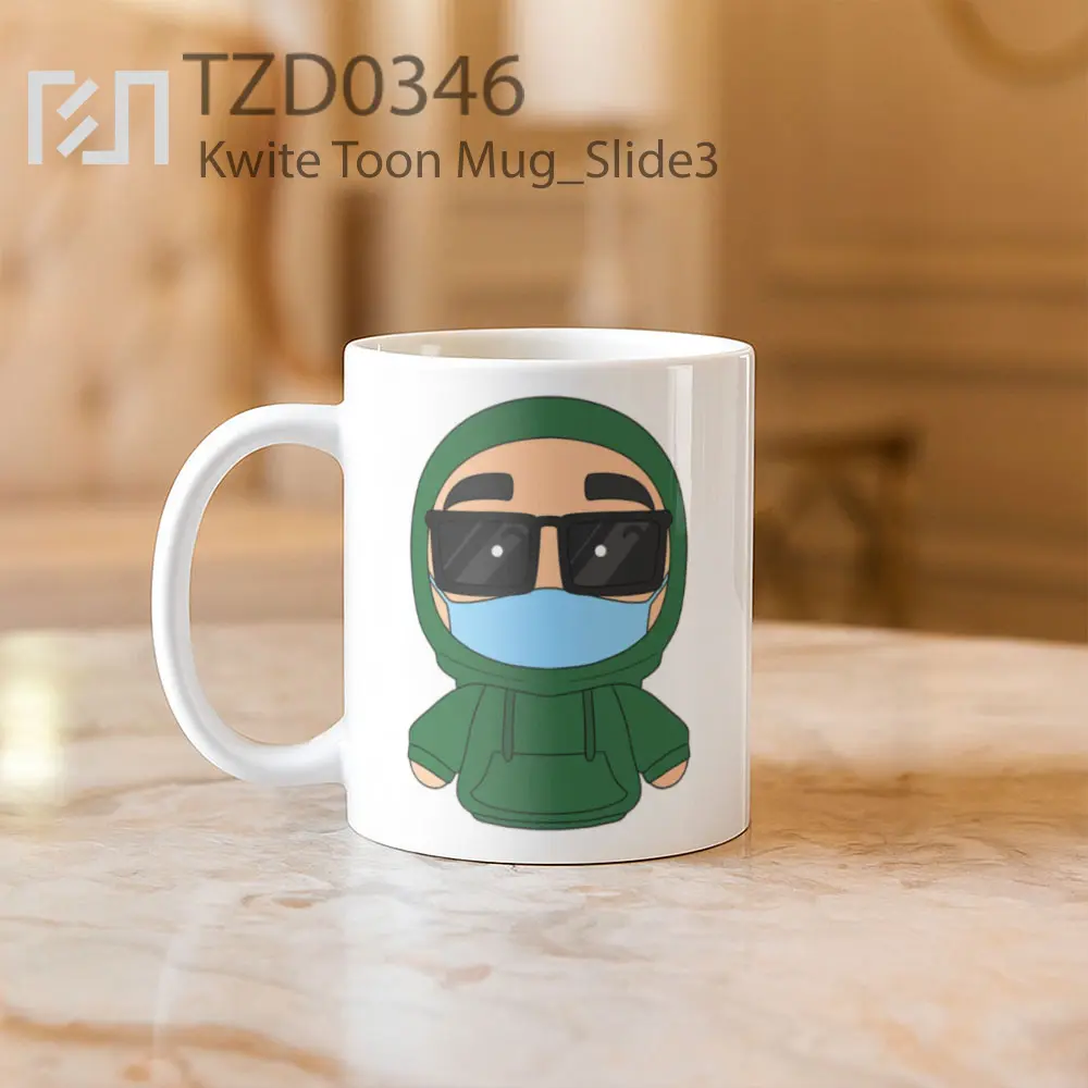 Kwite Toon Mug - All-side / Desain